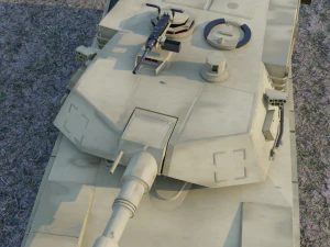 Tanque de batalha principal Abrams M1A2 Modelo 3D