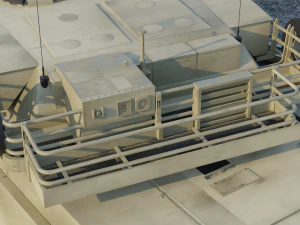 Tanque de batalha principal Abrams M1A2 Modelo 3D