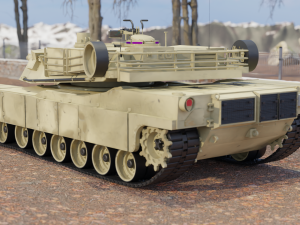 Abrams M1A2 Main Battle Tank Modelo 3D