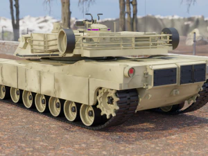 Tanque de batalha principal Abrams M1A2 Modelo 3D
