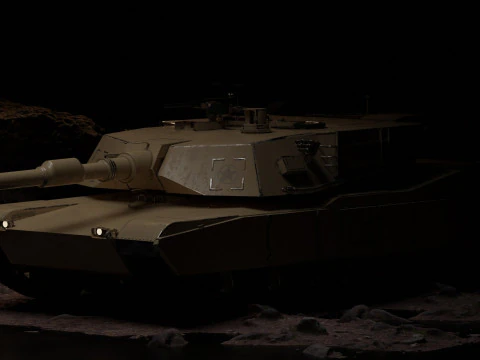 Tanque de batalha principal Abrams M1A2 Modelo 3D