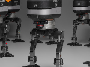 NYPD Robot 4K Texturing 3D 模型
