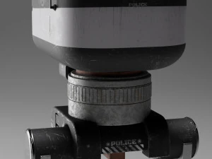 Tekstur Robot NYPD 4K Model 3D