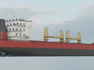 Bulk carrier ship 3D Model