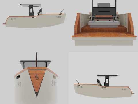 Electric Boat X Shore 3D Model 3D