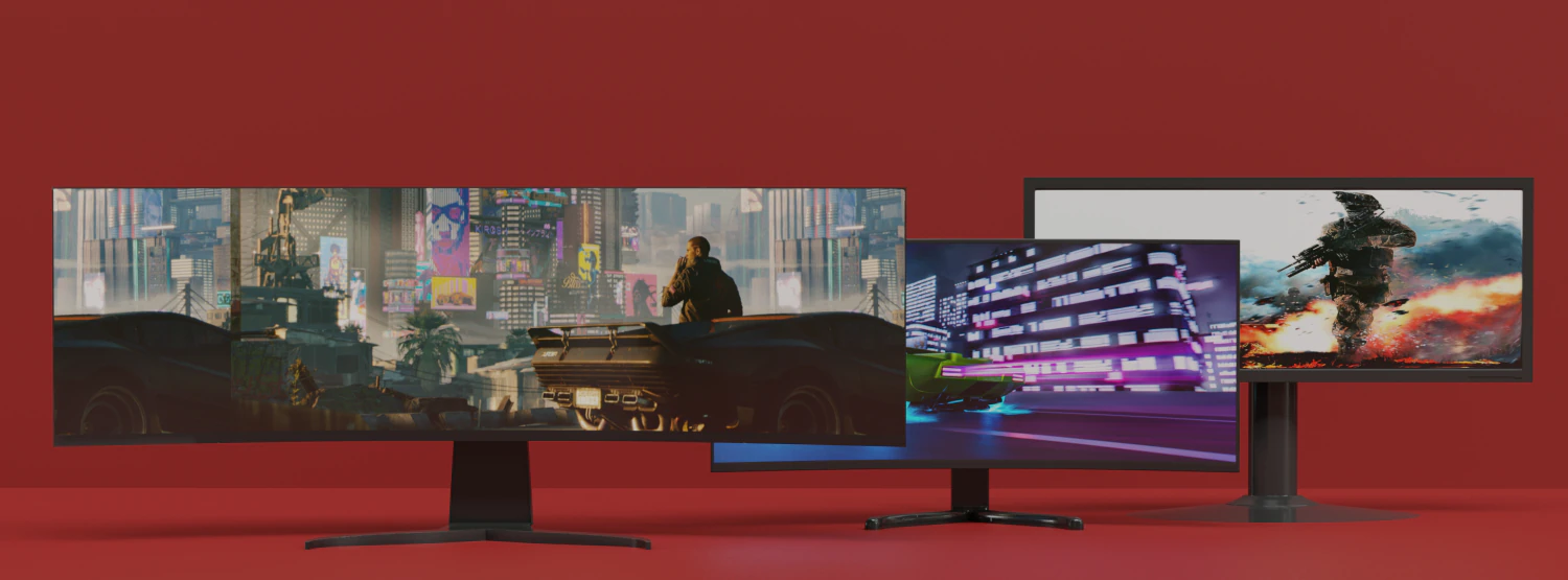 Пакет игровых мониторов 3D Модель .c4d .max .obj .3ds .fbx .stl .blend 