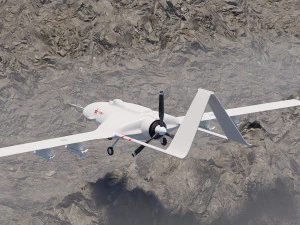 Turecki dron bojowy Model 3D
