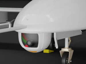 Turecki dron bojowy Model 3D