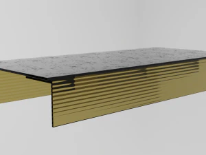 ग्लास कॉफ़ी टेबल 3D मॉडल