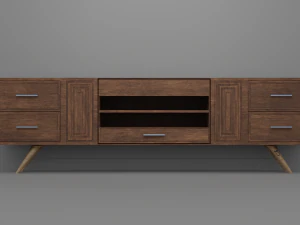 TV Desk Pack 3D Model