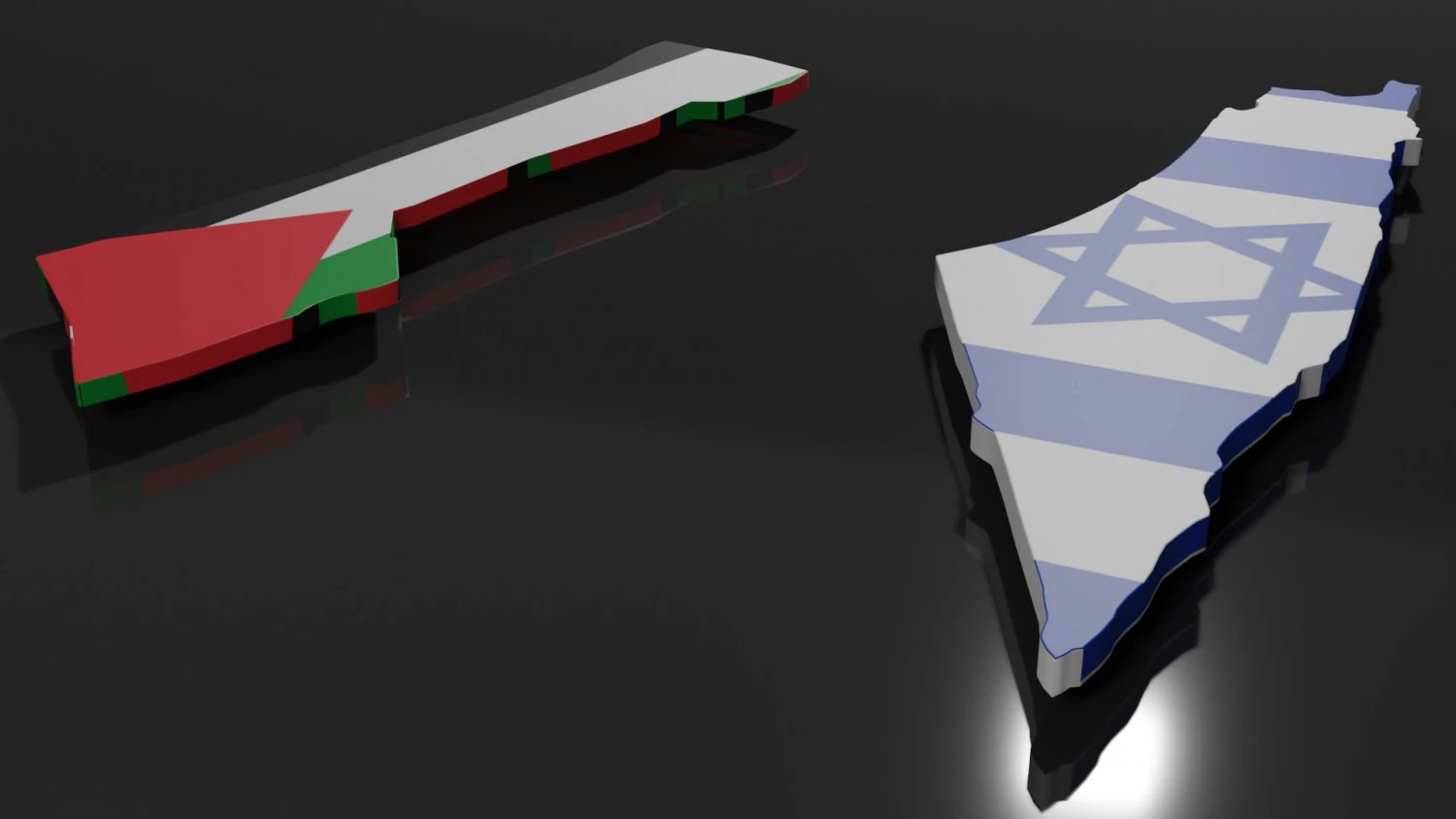 Israel - gaza 3D Map 3D Model .c4d .max .obj .3ds .fbx .stl .blend