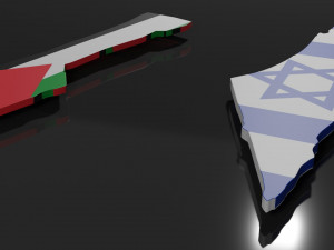 Israel - gaza 3D Map Modelo 3D