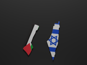 Israel - gaza 3D Map Model 3D