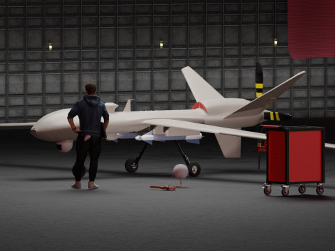 Concept UAV Modello 3D