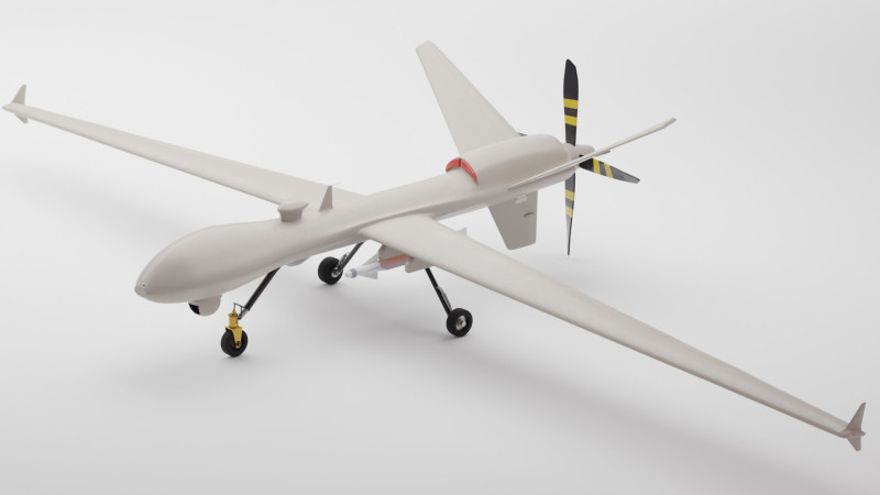 Concept UAV Modello 3D .c4d .max .obj .3ds .fbx .stl .blend 