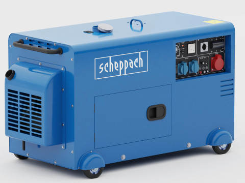 Diesel Generator Scheppach 3D Model