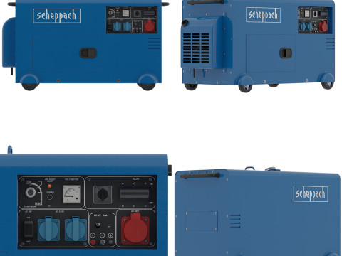 Diesel Generator Scheppach 3D Модель