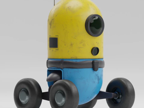 Security Robot 3D Model