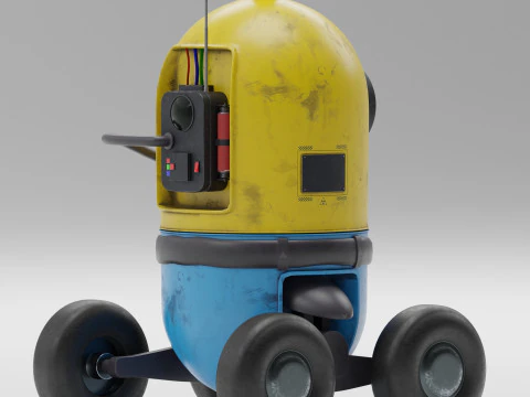 Security Robot 3D Model