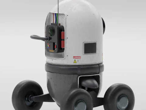 Security Robot 3D Model