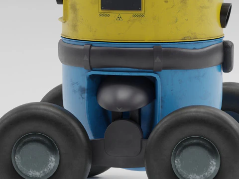 Security Robot 3D Model