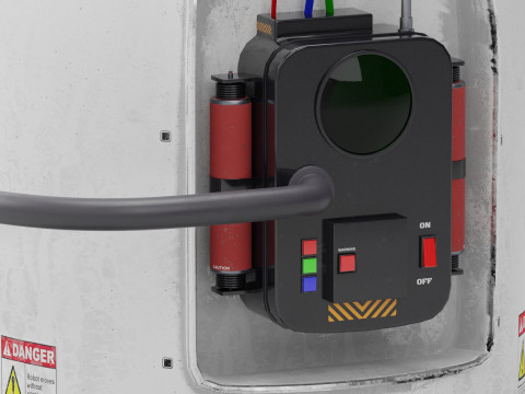 Security Robot Model 3D