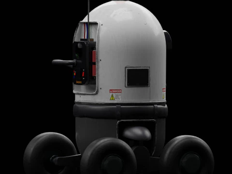 Security Robot 3D Model