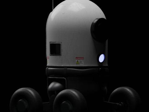 Security Robot Model 3D