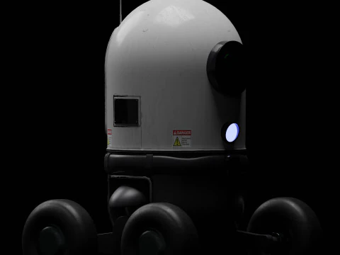 Security Robot 3D Model