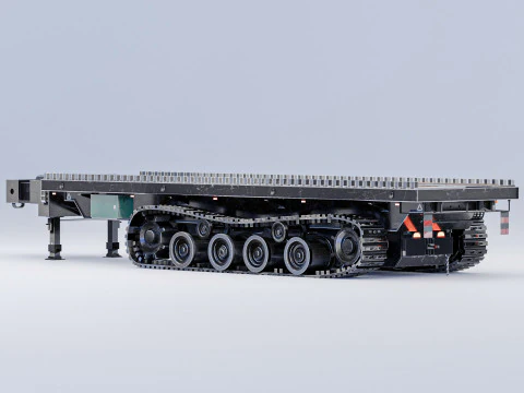 Military Chain Trailer 3D Model