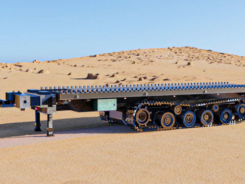 Military Chain Trailer 3D Model