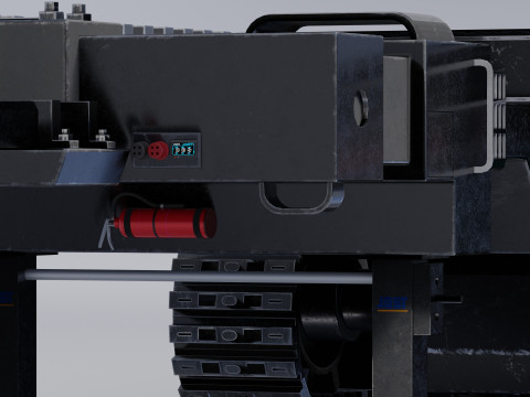 Military Chain Trailer Model 3D