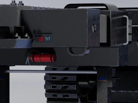 Military Chain Trailer 3D Model