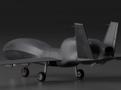 Drone da combattimento e ricognizione Modello 3D