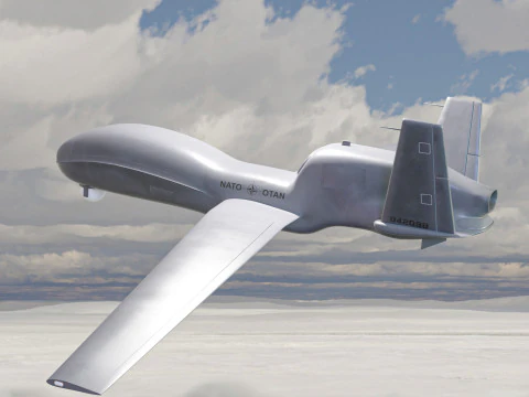 Drone da combattimento e ricognizione Modello 3D