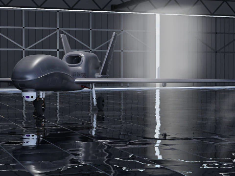 Drone da combattimento e ricognizione Modello 3D