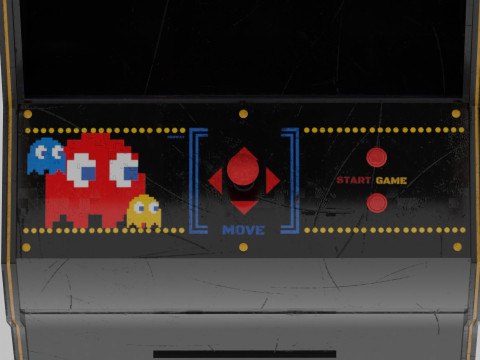 Mortal Combat - Pac Man Arcade Game Model 3D