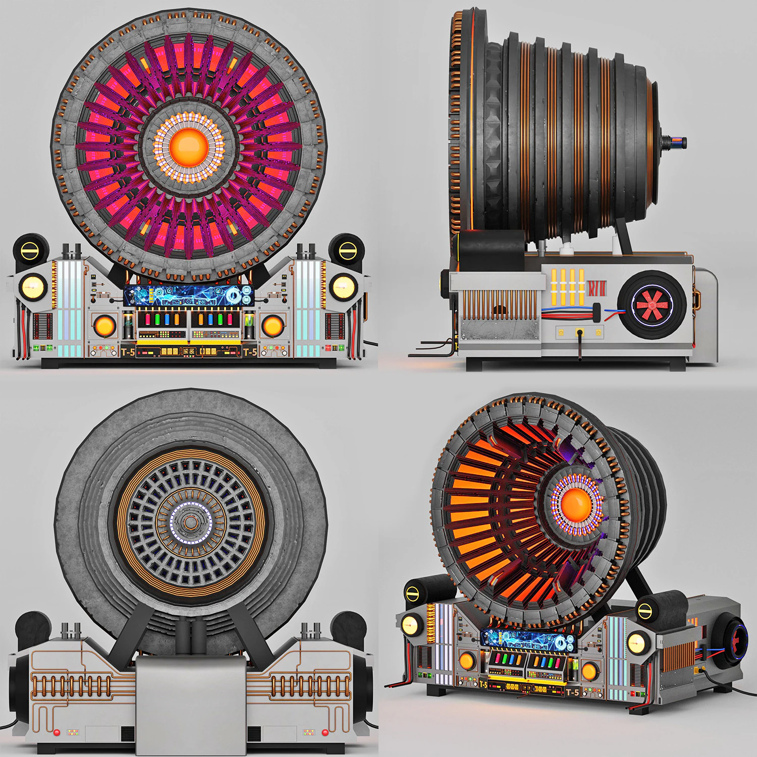 Time machine Appliance 3D Model .c4d .max .obj .3ds .fbx .stl .blend 