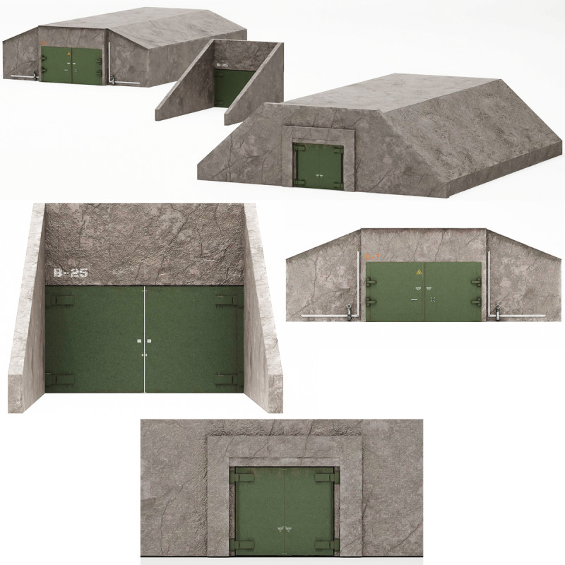 Shelter collection 3D 모델 .c4d .max .obj .3ds .fbx .stl .blend 