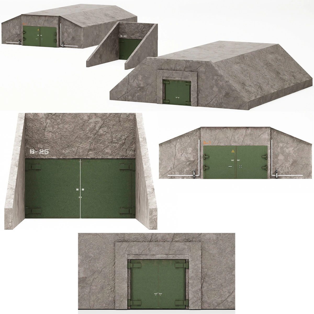 Shelter collection 3D Model .c4d .max .obj .3ds .fbx .stl .blend