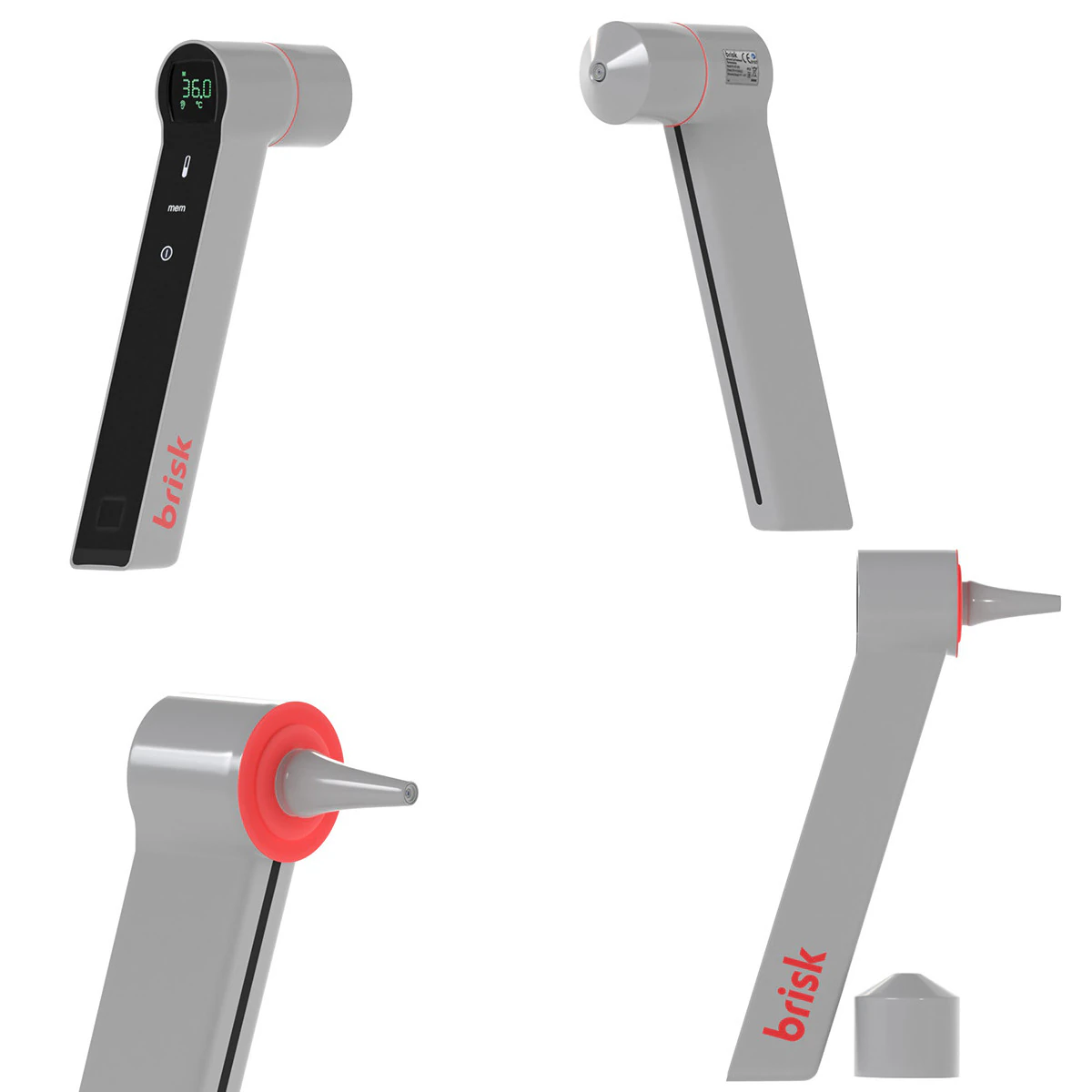 Digital Thermometer 3D Model .c4d .max .obj .3ds .fbx .stl .blend 