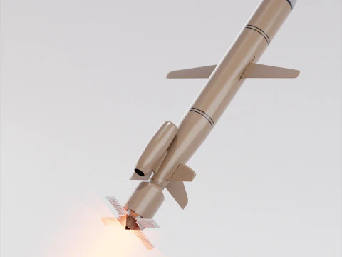 Cruise Missile 3D Model