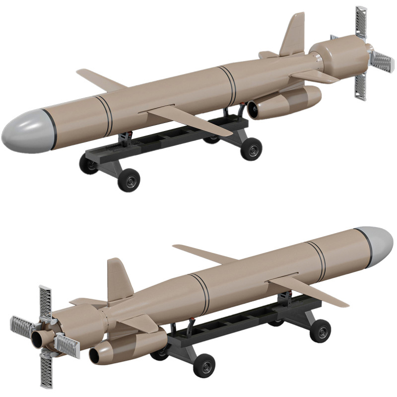 Cruise Missile 3D Modell .c4d .max .obj .3ds .fbx .stl .blend 