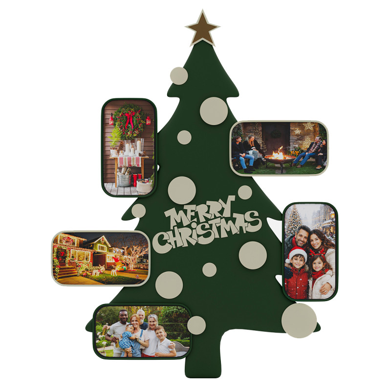 Christmas tree picture frame 3D Model .c4d .max .obj .3ds .fbx .stl .blend 