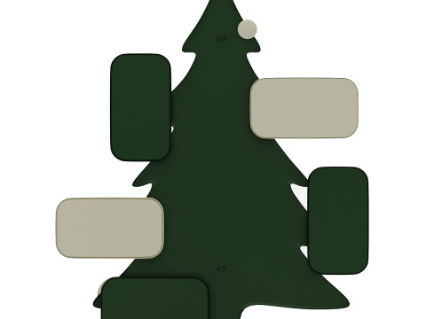 Christmas tree picture frame 3D Model