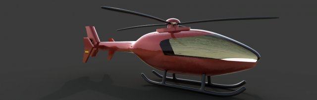 helicopter 3D 模型 .c4d .max .obj .3ds .fbx .stl .blend 