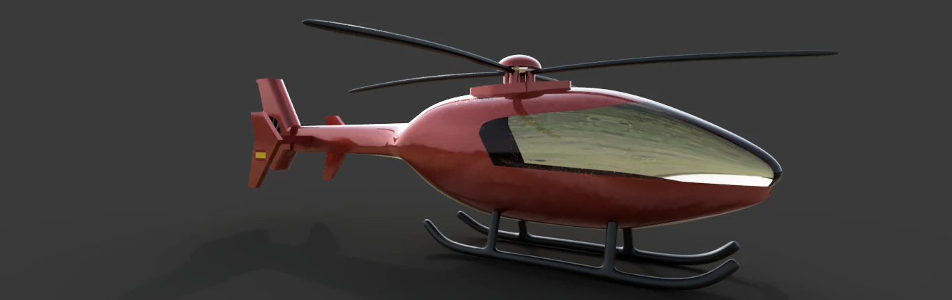 helicopter 3D Model .c4d .max .obj .3ds .fbx .stl .blend
