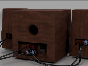 speakers 3D 모델