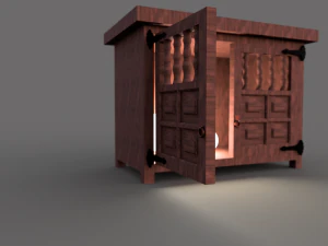 작은 테이블 3D 모델