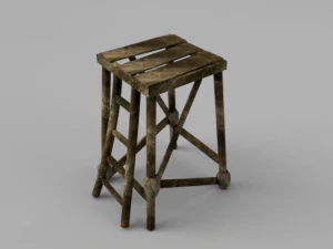 클랜 궁수 타워의 충돌 3D 모델